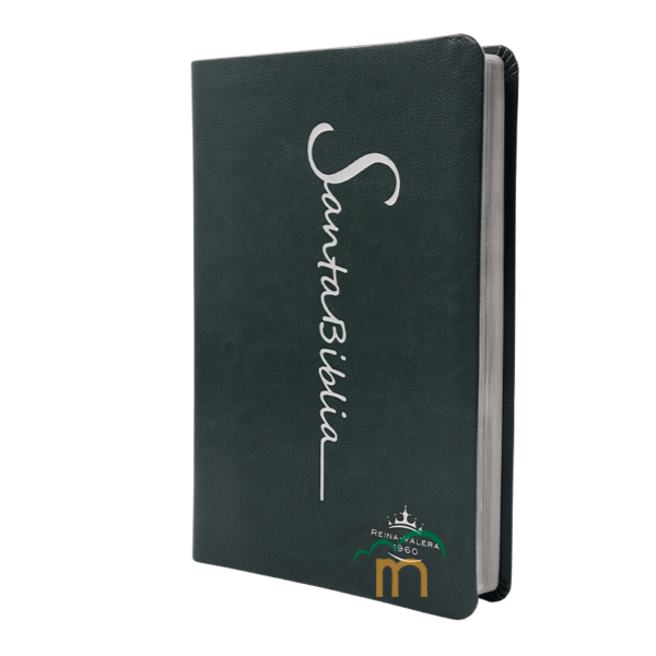 Biblia mediana letra grande RVR60 - Imitación Piel - Verde cursiva - Image 2