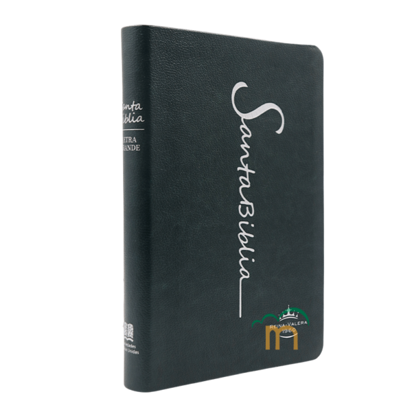 Biblia mediana letra grande RVR60 - Imitación Piel - Verde cursiva - Image 3