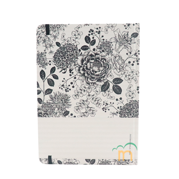 Biblia de apuntes RVR60 - Blanco negro flores - Tapa dura - Image 4