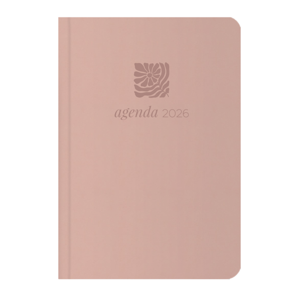 Agenda 2026 Mujeres rosa - Imitación piel