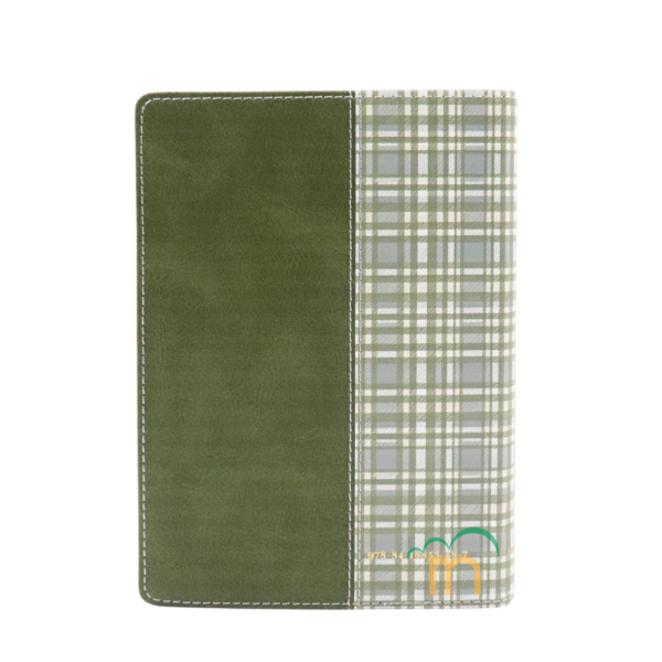 Biblia Compacta Cuadros Verde Claro RVR60 - Imitación Piel - Image 4
