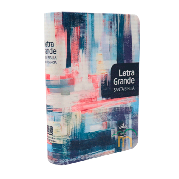 Biblia Chica Colores Jaspeado RVR60 - Imitación Piel - Image 3