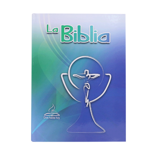 Biblia grande DHH con QR - Tapa dura - Azul