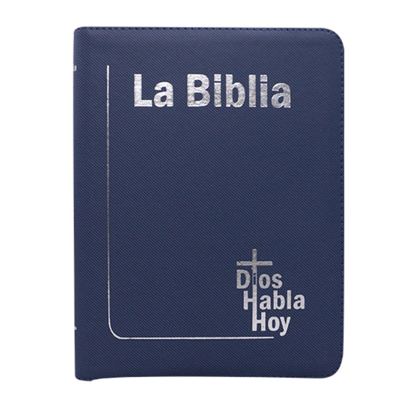 Biblia grande DHH con QR - Imitación piel - Azul