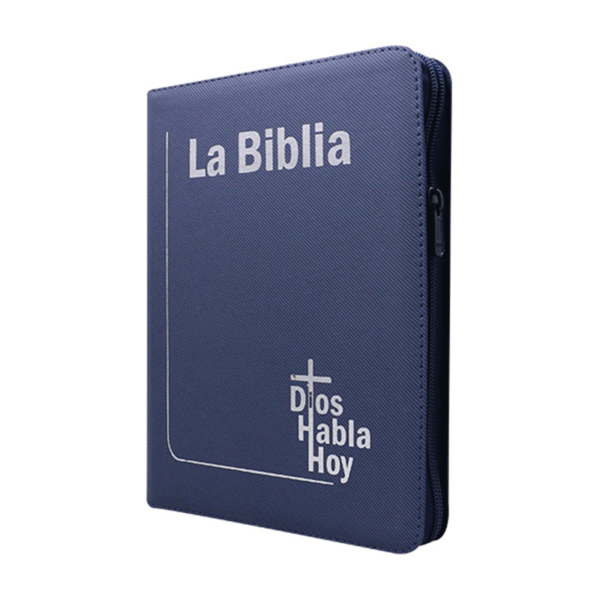 Biblia grande DHH con QR - Imitación piel - Azul - Image 2
