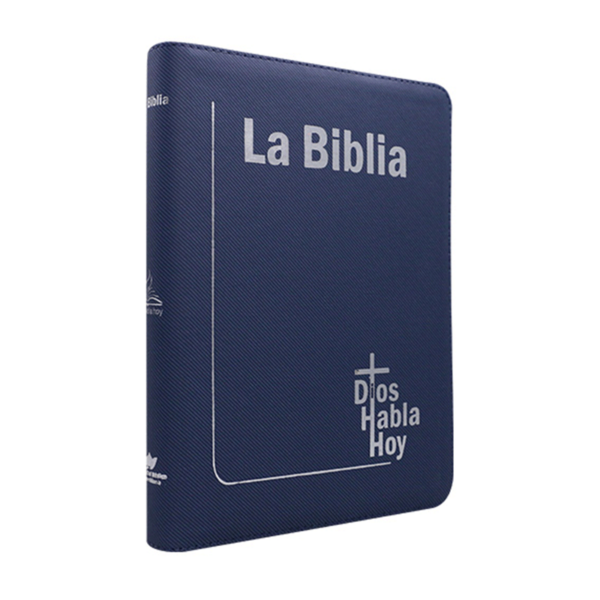 Biblia grande DHH con QR - Imitación piel - Azul - Image 3