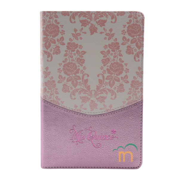 Biblia mis quince RVR60 - Rosa floreado
