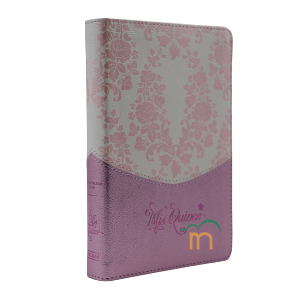 Biblia mis quince RVR60 - Rosa floreado - Image 3