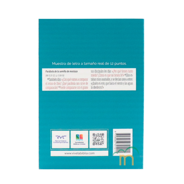 Biblia Chica Coverflex Azul RVC - Tapa Rústica - Image 4