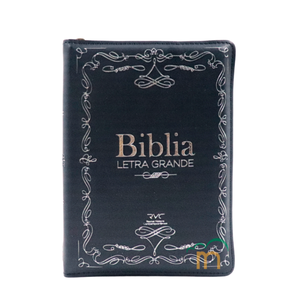 Biblia Chica Azul Marino RVC - Imitación Piel - Cierre