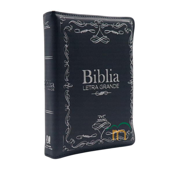 Biblia Chica Azul Marino RVC - Imitación Piel - Cierre - Image 3