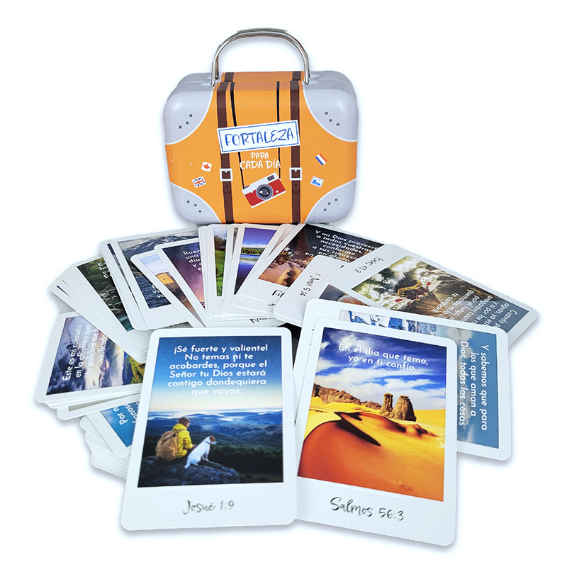 Maleta metálica de promesas: Fortaleza para cada día