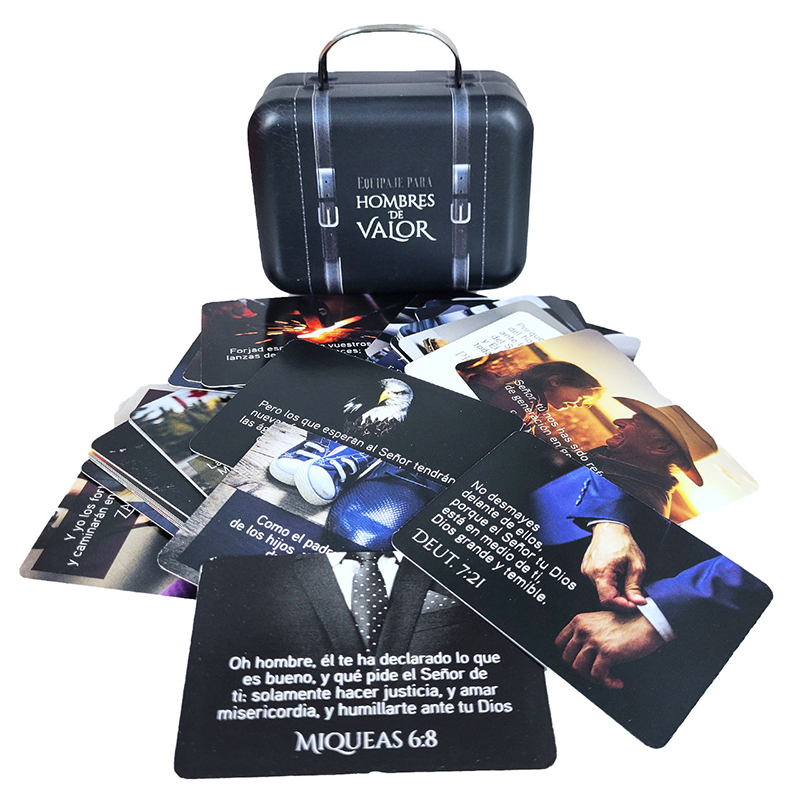 Maleta metálica de promesas: Equipaje para hombres de valor