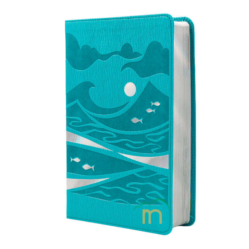 Biblia GO para niños NTV - Verde azulado - SentiPiel - Image 2