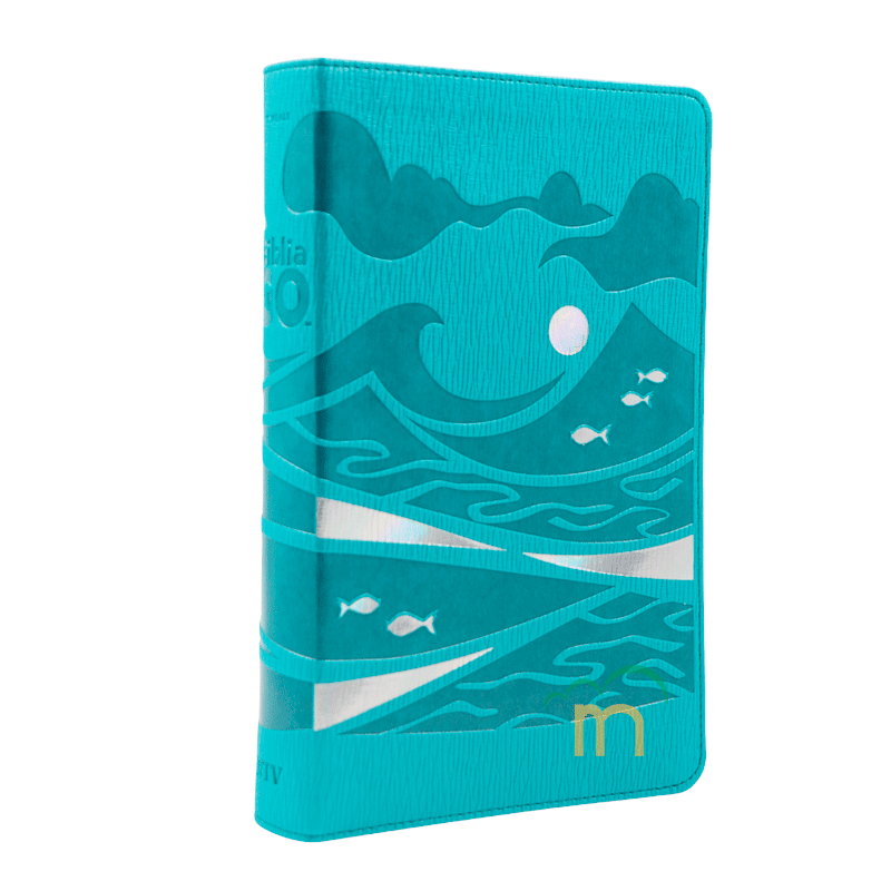 Biblia GO para niños NTV - Verde azulado - SentiPiel - Image 3