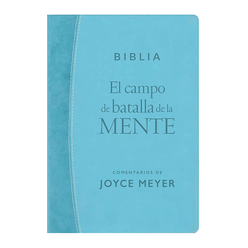 Biblia El campo de batalla de la mente RVR60 - Turquesa - Imitación Piel