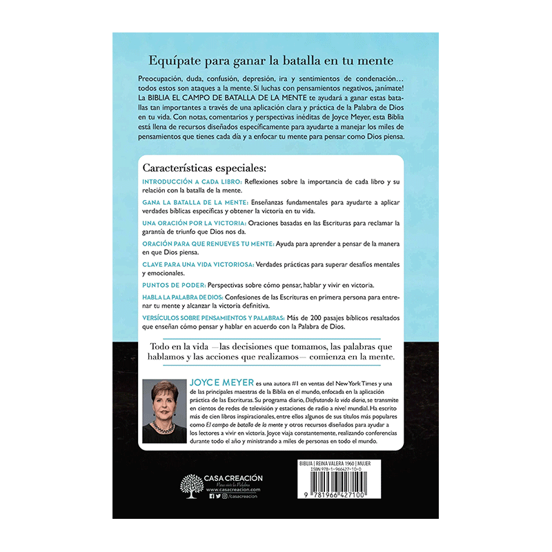 Biblia El campo de batalla de la mente RVR60 - Tapa dura - Image 2
