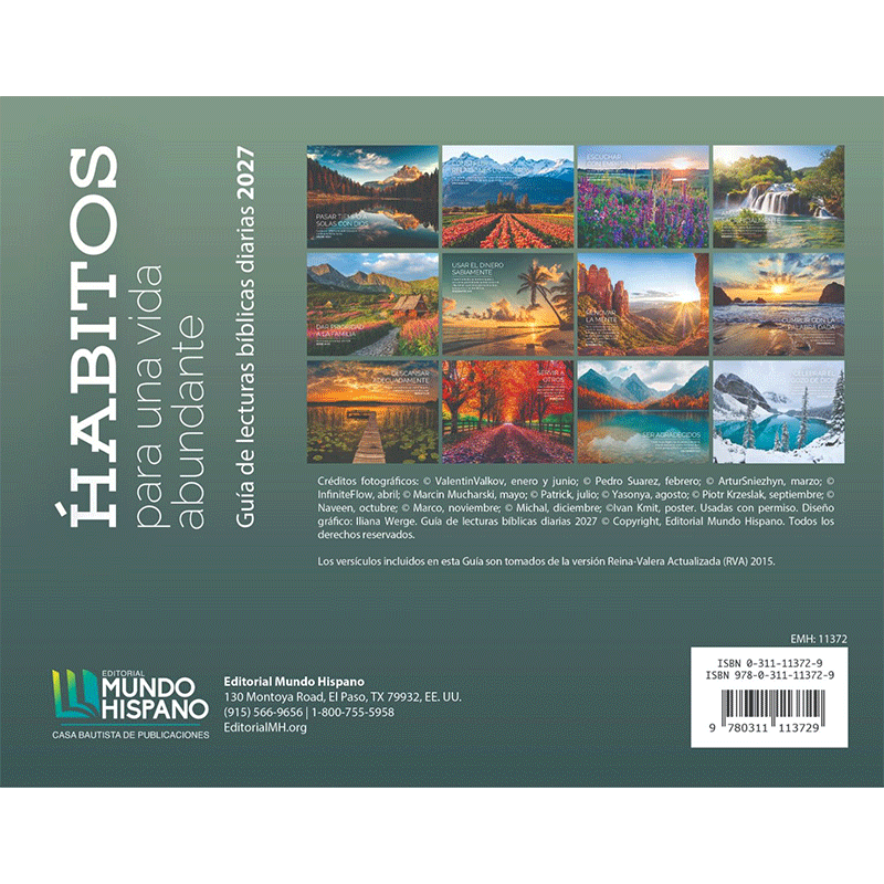 Calendario 2027 - Mundo Hispano - Hábitos para una vida abundante - Paisajes - Image 2