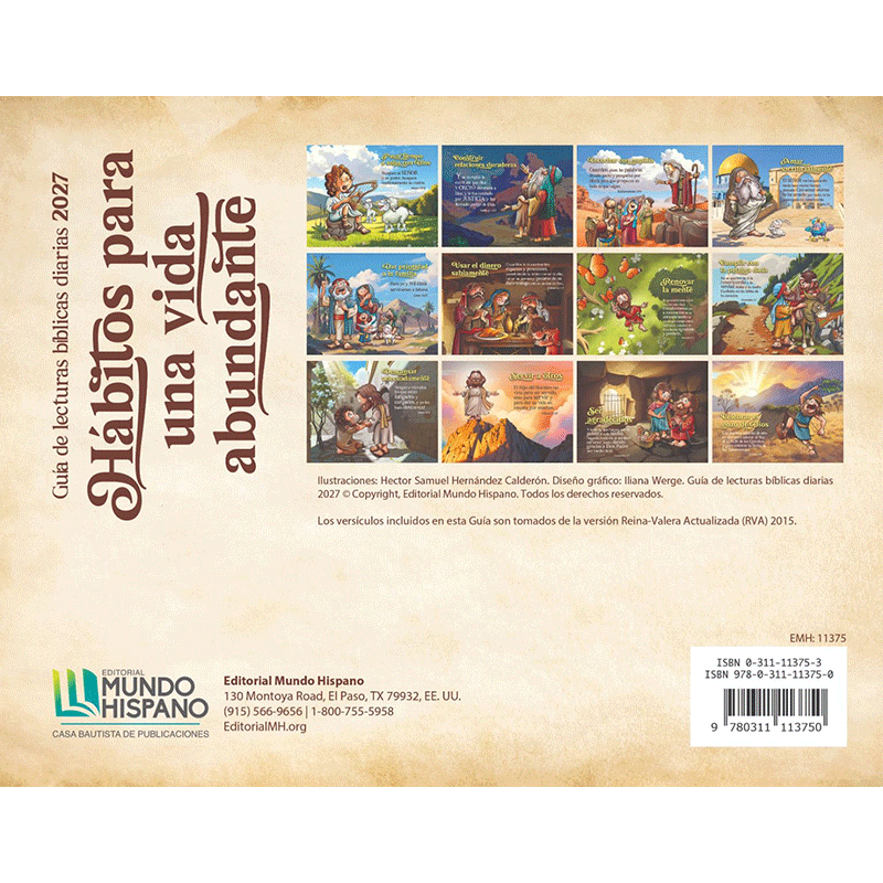 Calendario 2027 - Mundo Hispano - Hábitos para una vida abundante - Niños - Image 2