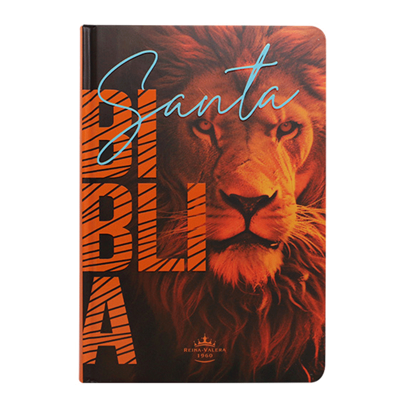 Biblia mediana RVR60 - León naranja - Tapa dura