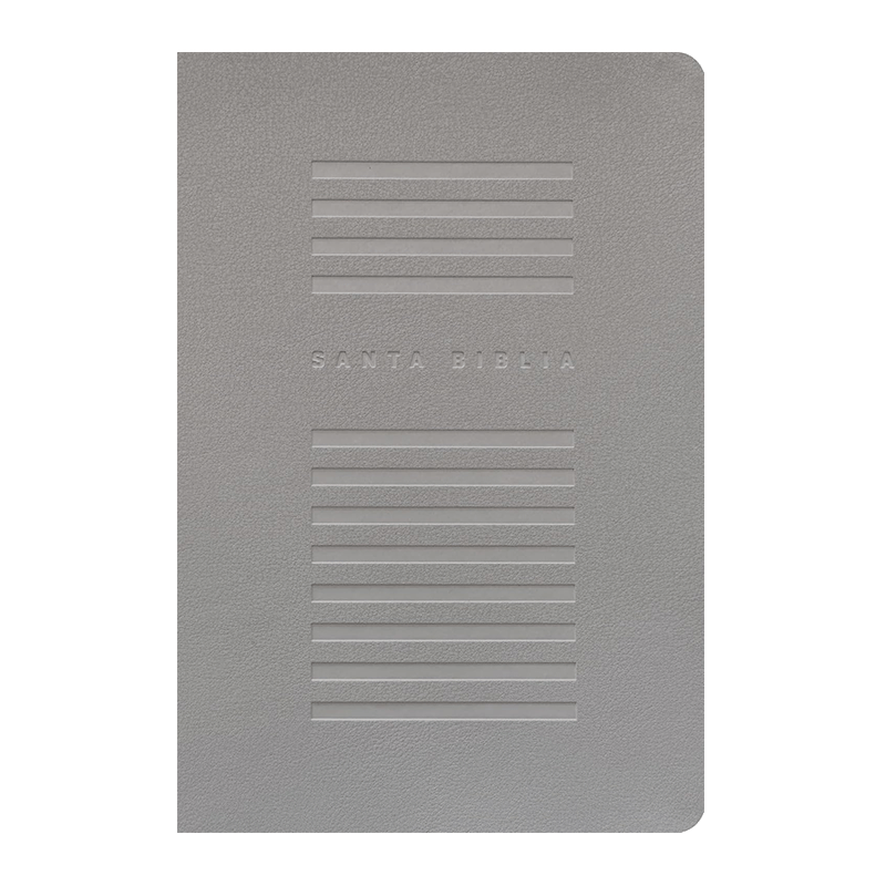 Biblia valor premium letra grande NTV con Filament - Gris - SentiPiel