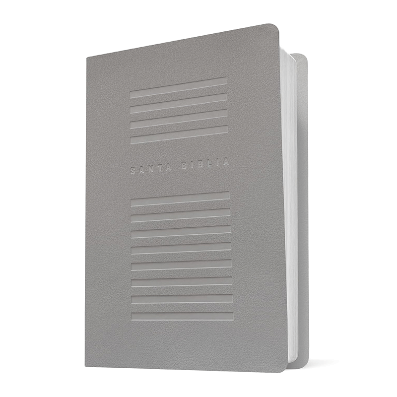 Biblia valor premium letra grande NTV con Filament - Gris - SentiPiel - Image 2