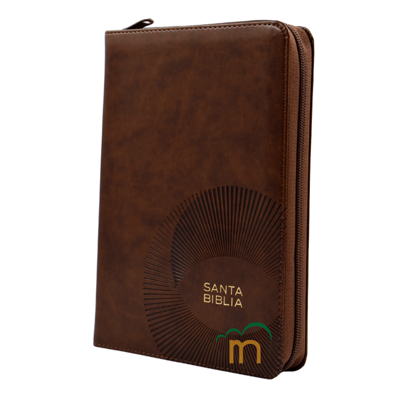 Biblia manual letra grande RVR60 - Marrón - Cierre - Índice - Image 2