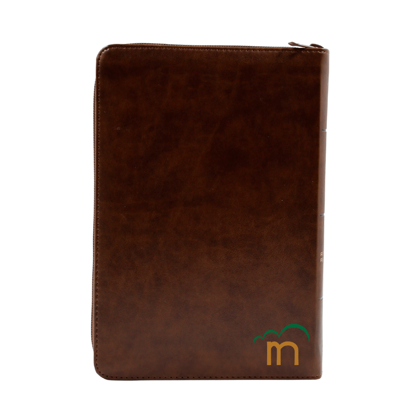 Biblia manual letra grande RVR60 - Marrón - Cierre - Índice - Image 4