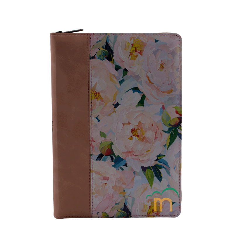 Biblia manual letra gigante RVR60 - Rosa cuarzo - Cierre - Índice