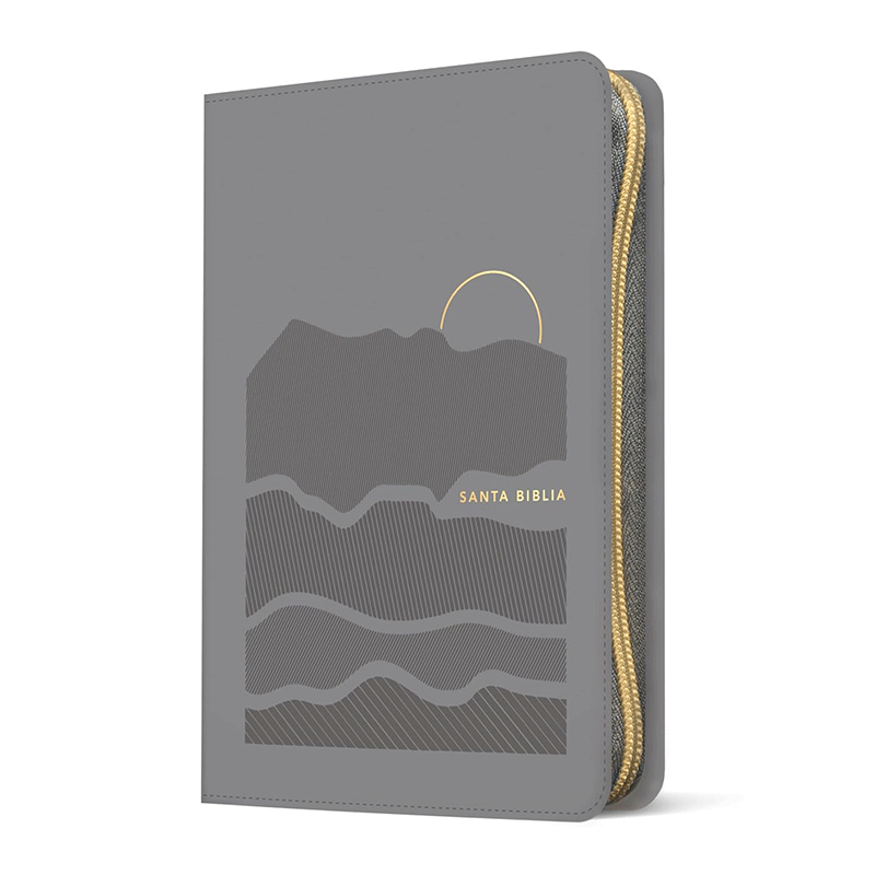 Biblia ultrafina letra grande NTV con Filament - Gris - SentiPiel - Cierre - Índice - Image 2
