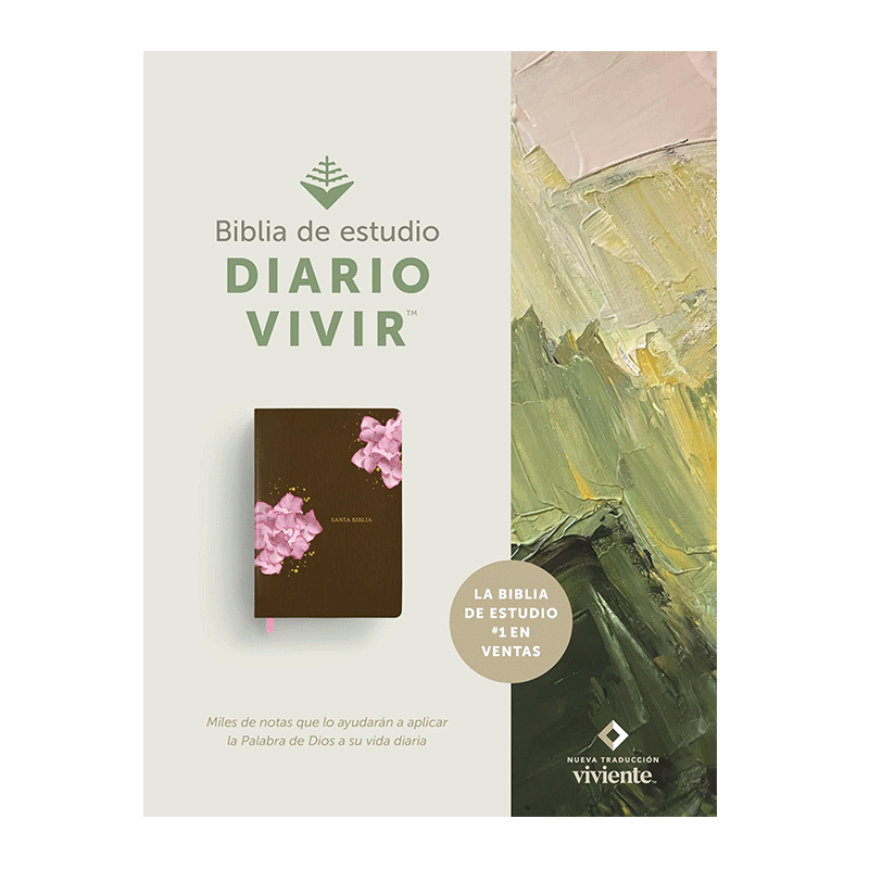 Biblia de Estudio Diario Vivir NTV - Café rosa - SentiPiel - Image 3