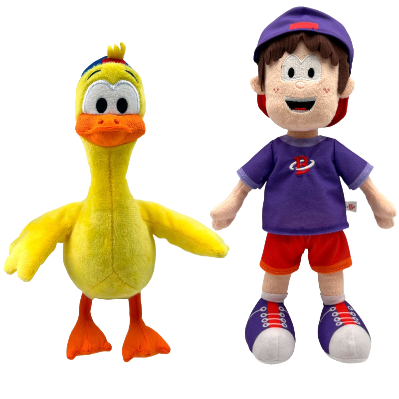 Paquete peluche Biper y patito Juan musical